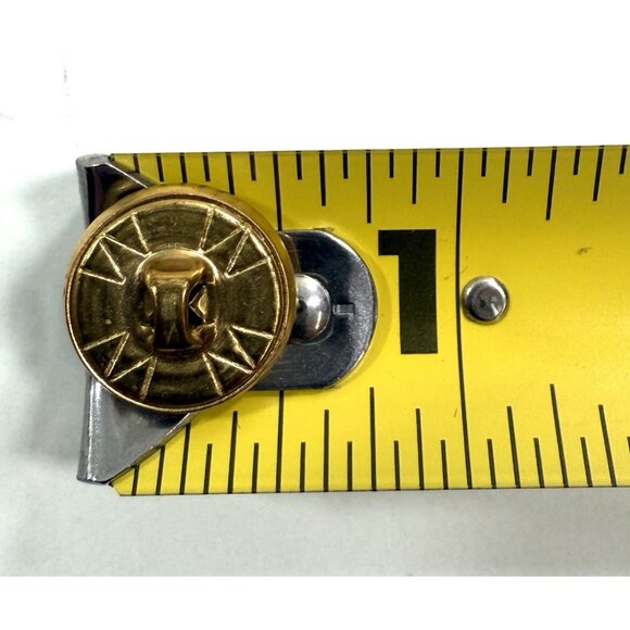 Hart Schaffner Marx Gold Tone Replacement Buttons 8 Laurel Wreath Waterbury USA - Picture 8 of 8